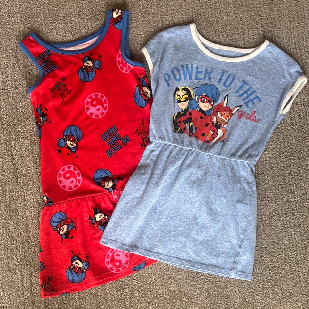 Girls' Miraculous Dresses - Red and Blue